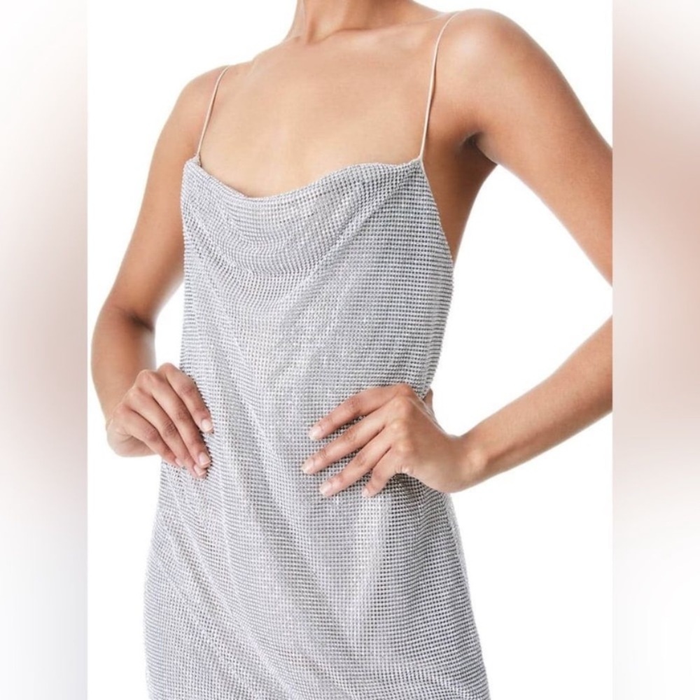 Alice + Olivia Harmony Chainmail Slip Dress - Picture 4 of 4